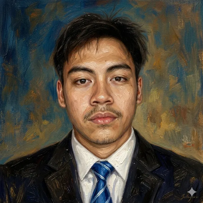 Kyle Matthew Calingasan portrait painting